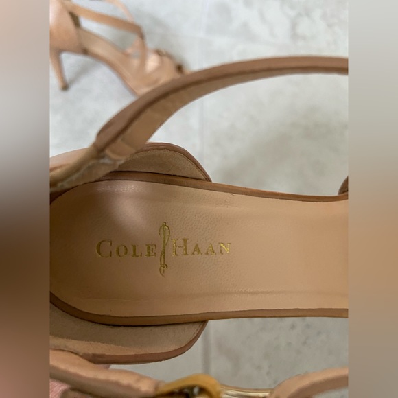 Cole Haan/ Nike Tan Strappy Heels - Picture 4 of 8